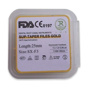 درمانش فایل روتاری دندانپزشکی جی دبلیو آر مدل G بسته 6 عددی تجهیزات دندانپزشکی