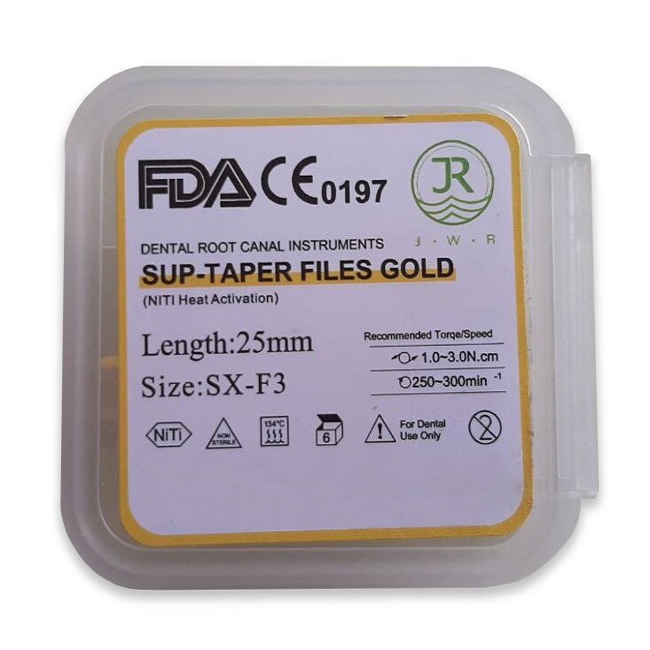 درمانش فایل روتاری دندانپزشکی جی دبلیو آر مدل G بسته 6 عددی تجهیزات دندانپزشکی