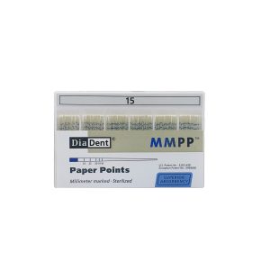 درمانش کن کاغذی دندانپزشکی دیادنت مدل مدرج کد 15 بسته 200 عددی تجهیزات دندانپزشکی