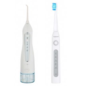 درمانش مسواک برقی برند فایر ویل مدل Rohs به همراه جرم گیر خانگی تجهیزات دندانپزشکی