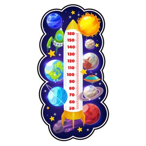 درمانش استیکر اندازه گیری کودک مدل سیارات بهداشت و سلامت کودک
