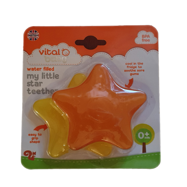 درمانش دندان گیر ویتال بیبی طرح ستاره بسته 2 عددی بهداشت و سلامت کودک