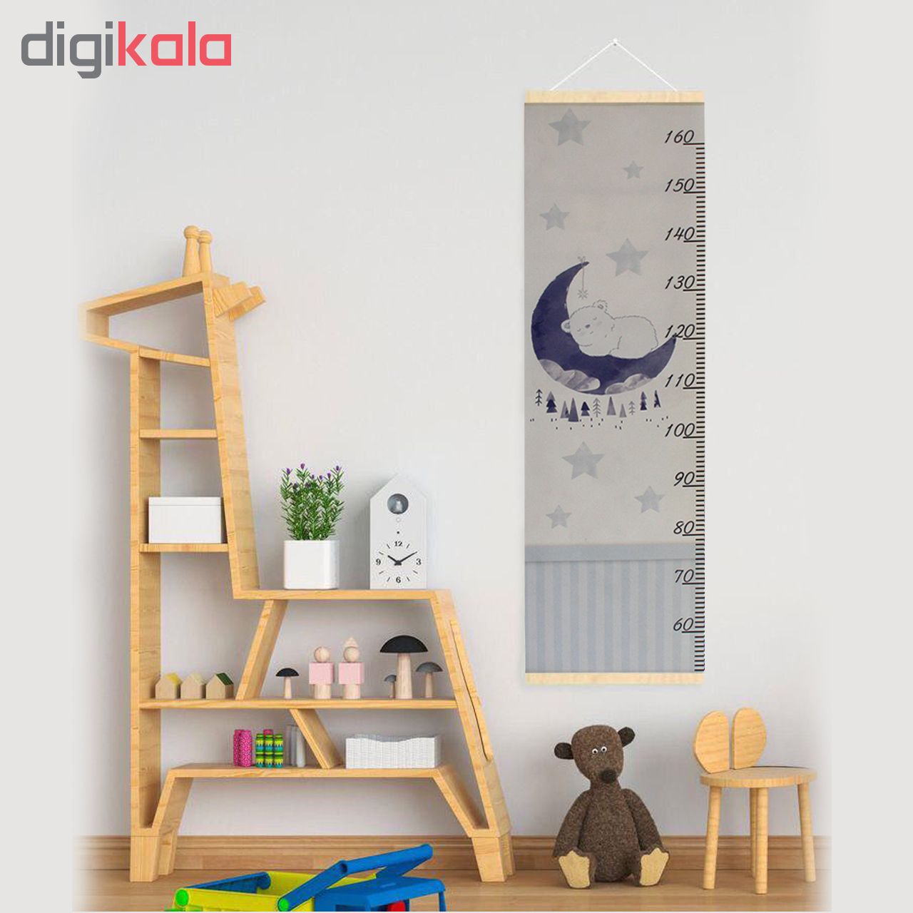 درمانش متر اندازه گیری کودک طرح خرس و ستاره کد 66 بهداشت و سلامت کودک