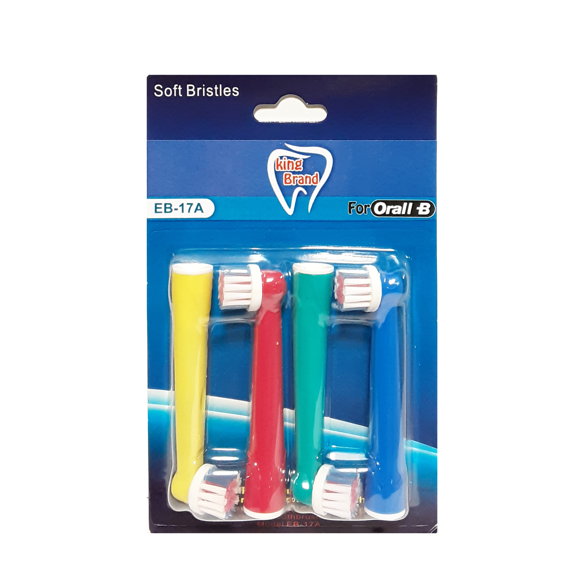 درمانش سری یدک مسواک برقی کینگ برند مدل 17A بسته 4 عددی تجهیزات دندانپزشکی