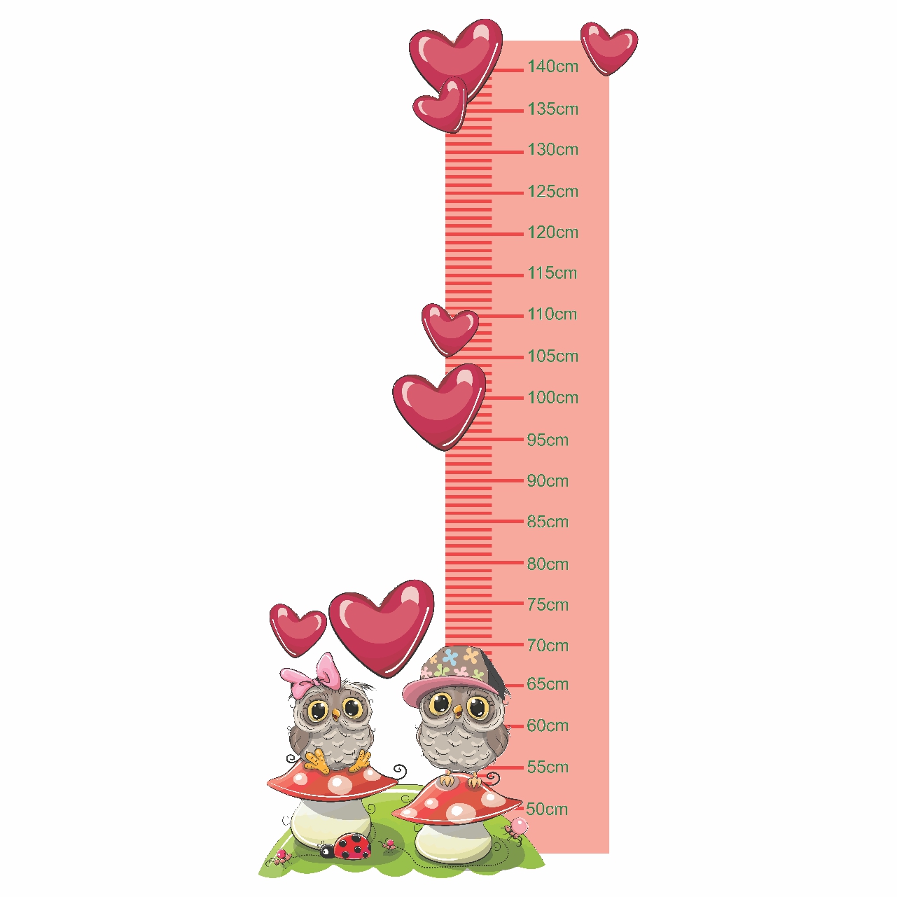 درمانش متر اندازه گیری کودک طرح جغد های دوست داشتنی کد01 بهداشت و سلامت کودک