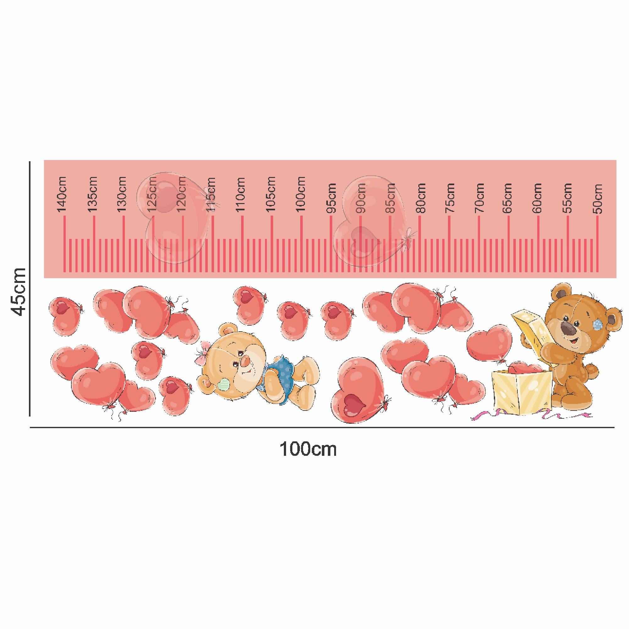 درمانش متر اندازه گیری کودک طرح جغد های دوست داشتنی کد01 بهداشت و سلامت کودک
