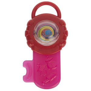 درمانش دندان گیر پلی گو مدل Baby Teething Key Pink بهداشت و سلامت کودک