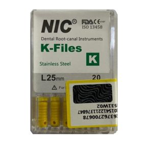 درمانش کا فایل دندانپزشکی ان آی سی مدل 25 کد 20 بسته 6 عددی تجهیزات دندانپزشکی