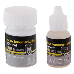 درمانش سمان گلاس یونومر مروابن مدل Glass lonomer بسته 2 عددی تجهیزات دندانپزشکی