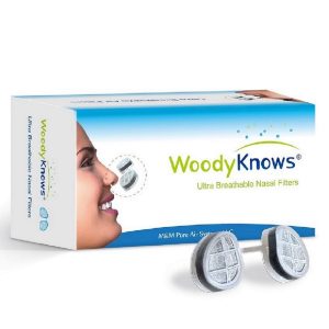درمانش ماسک بینی وودی نوز مدل Ultra Breathable مجموعه 4 سایزی برای حفره بینی گرد تجهیزات کمک تنفسی