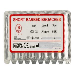 درمانش باربروچ دندانپزشکی جی دبلیو آر مدل Broache-15 بسته 10 عددی تجهیزات دندانپزشکی