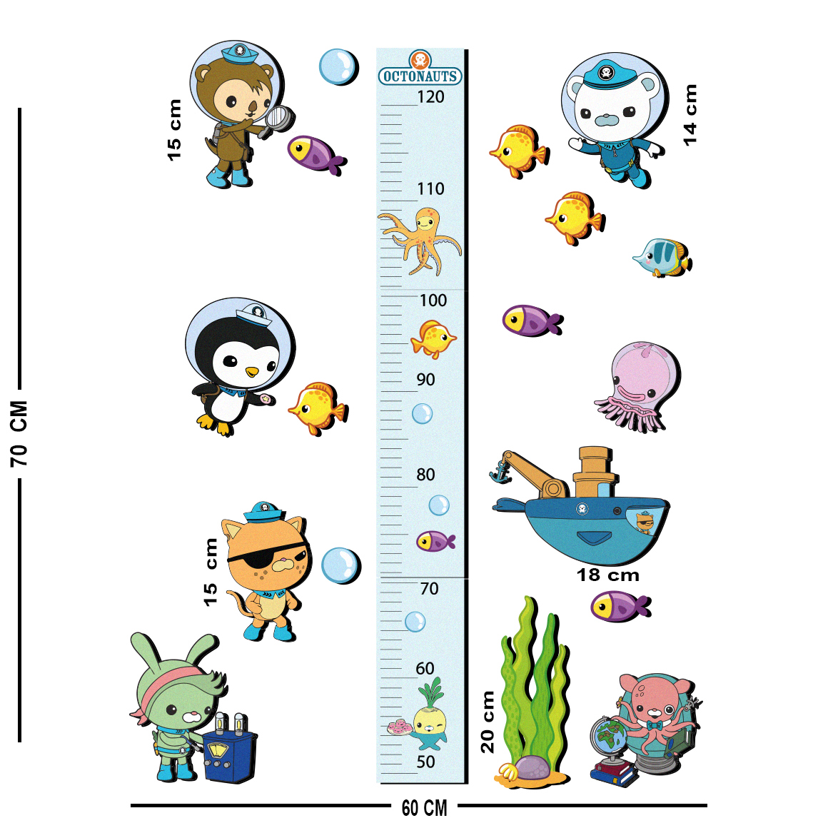 درمانش استیکر اندازه گیری کودک باروچین مدل اختانوردان کد 1328 بهداشت و سلامت کودک