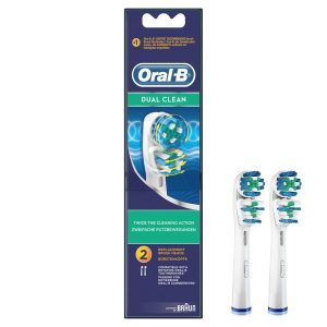 درمانش سری یدک مسواک برقی اورال-بی مدل DUAL CLEAN بسته 2 عددی تجهیزات دندانپزشکی