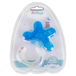 درمانش دندان گیر جغجغه ای مایا مدل آبدار کد 002 بهداشت و سلامت کودک