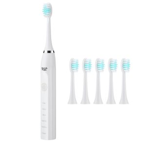 درمانش مسواک برقی گلویش استایل مدل KS-04 به همراه سری یدک مجموعه 5 عددی تجهیزات دندانپزشکی