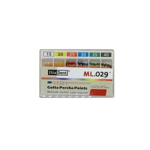 درمانش گوتا دندانپزشکی دیادنت مدل مدرج کد 1540 بسته 100 عددی تجهیزات دندانپزشکی