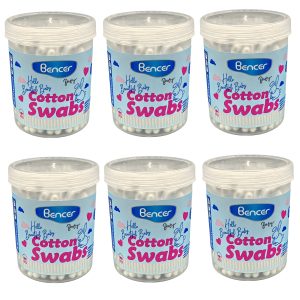 درمانش گوش پاک کن کودک بنسر مدل cotton swabs بسته 6 عددی بهداشت و سلامت کودک