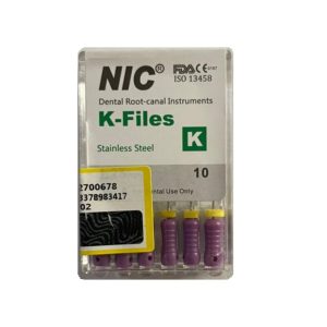 درمانش کا فایل دندانپزشکی ان آی سی مدل 25 کد 10 بسته 6 عددی تجهیزات دندانپزشکی