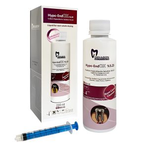درمانش محلول هیپوکلریت سدیم مروابن مدل هایپو اندوکس حجم 220 میلی لیتر تجهیزات دندانپزشکی