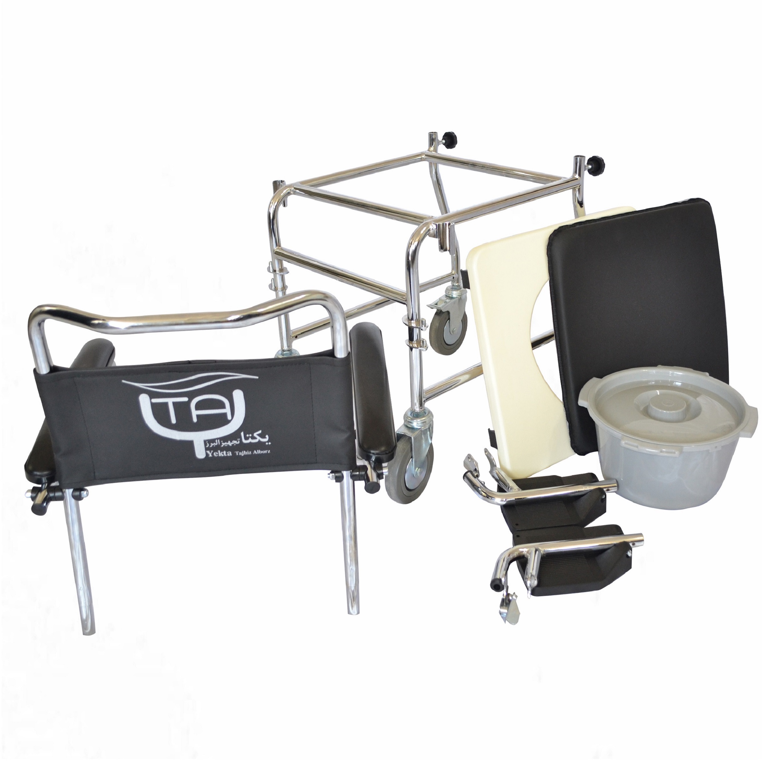 درمانش ویلچر حمام یکتا تجهیز البرز مدل YTA-68076 توانبخشی