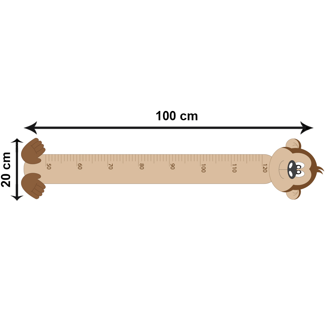درمانش استیکر اندازه گیری کودک باروچین مدل میمون کد 346 بهداشت و سلامت کودک