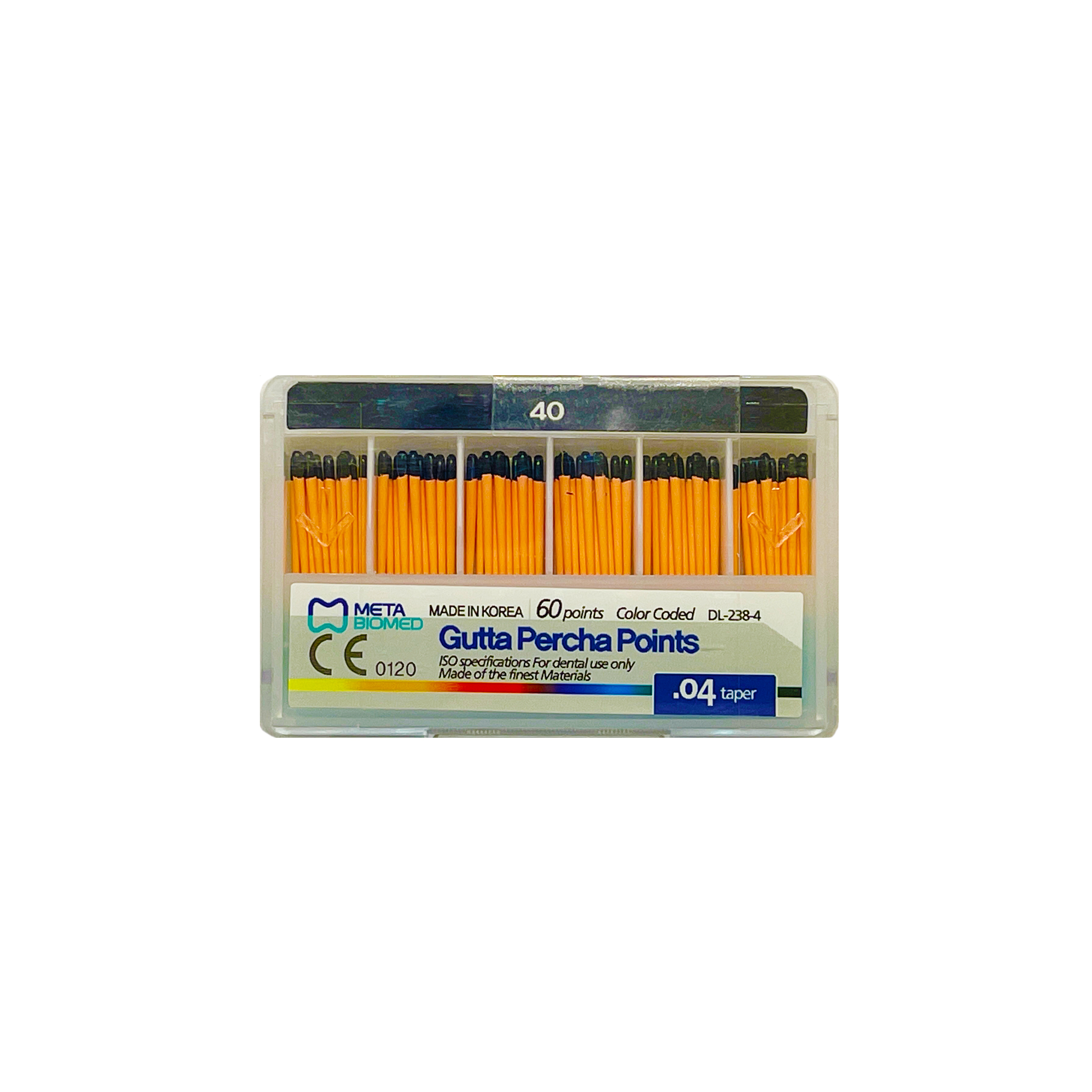 درمانش گوتا دندانپزشکی متا بایومد مدل 40 بسته 60 عددی تجهیزات دندانپزشکی