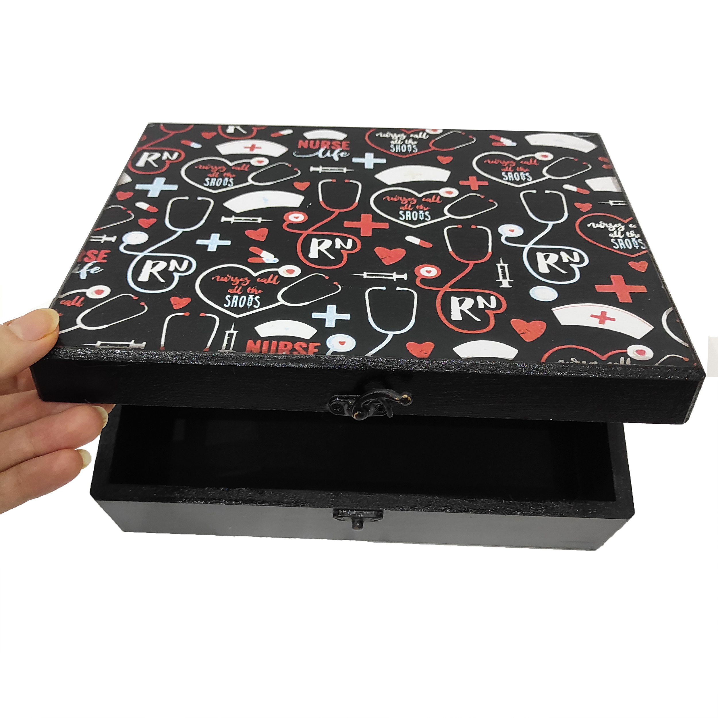 درمانش جعبه نگهدارنده دارو مدل چوبی کد 2025 دستگاه های عمومی پزشکی