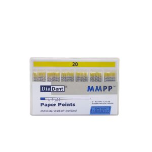 درمانش کن کاغذی دندانپزشکی دیادنت مدل مدرج کد 20 بسته 200 عددی تجهیزات دندانپزشکی