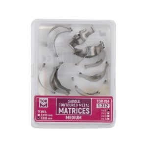 درمانش ماتریس زین اسبی تور وی ام مدل 1.312 بسته 12 عددی تجهیزات دندانپزشکی