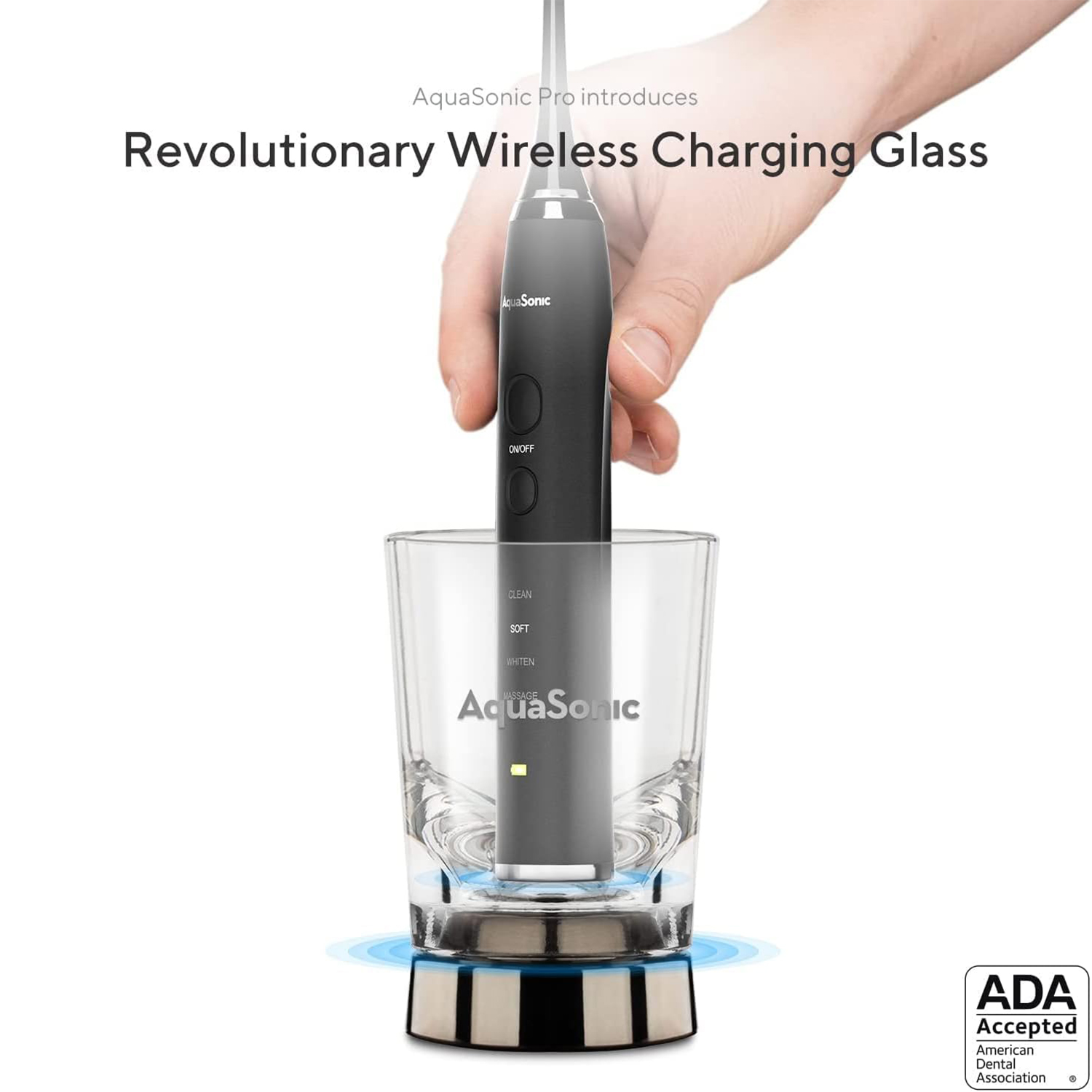 درمانش مسواک برقی آکواسونیک مدل Plus به همراه سری یدک بسته 6 عددی تجهیزات دندانپزشکی