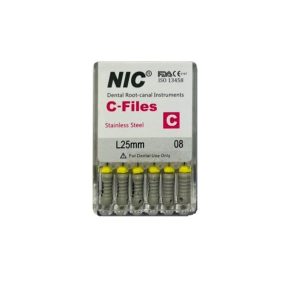 درمانش سی فایل دندانپزشکی ان آی سی مدل 25 کد 08 بسته 6 عددی تجهیزات دندانپزشکی