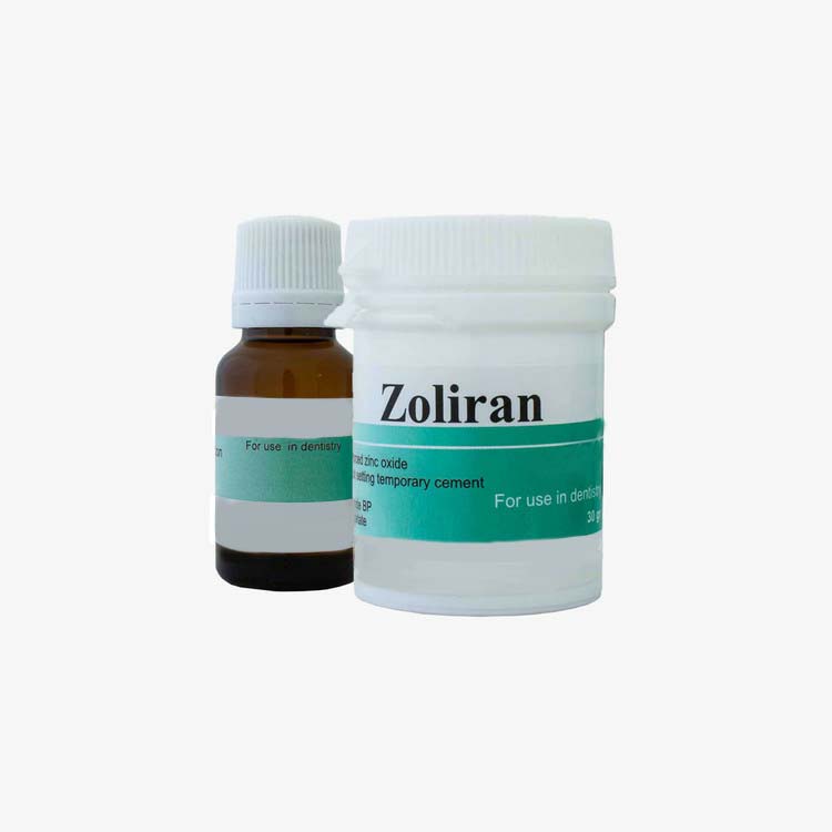 درمانش سیمان دندانپزشکی زولیران مدل Z1 وزن 40 گرم به همراه محلول کد 01 حجم 18 میلی لیتر تجهیزات دندانپزشکی