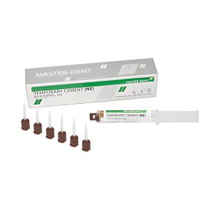 درمانش سمان موقت فاقد اژنول مستر دنت مدل Temporary Cement مقدار 8 گرم تجهیزات دندانپزشکی