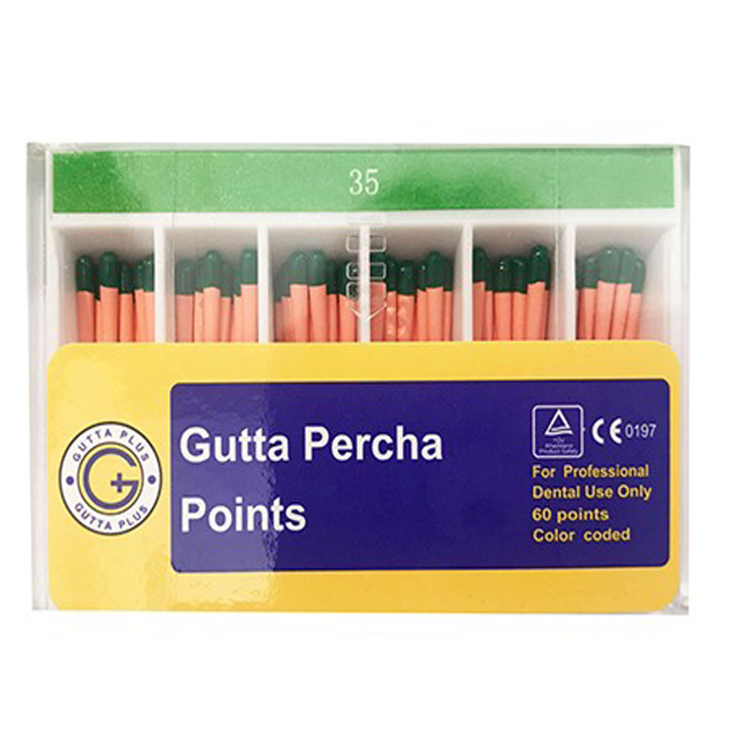 درمانش گوتا دندانپزشکی گوتا پلاس شماره 35 بسته 120 عددی تجهیزات دندانپزشکی