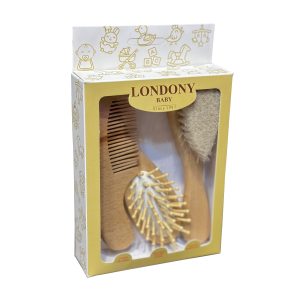 درمانش ست شانه و برس کودک لندنی بیبی مدل P1001 بسته 3 عددی بهداشت و سلامت کودک