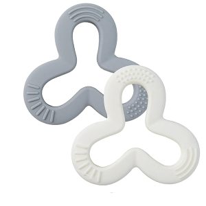 درمانش دندان گیر کودک هیروشی مدل Silicone Shamrock Teether بسته 2 عددی بهداشت و سلامت کودک