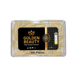 درمانش وج دندانپزشکی گلدن بیوتی مدل چوبی کد 02 بسته 300 عددی تجهیزات دندانپزشکی