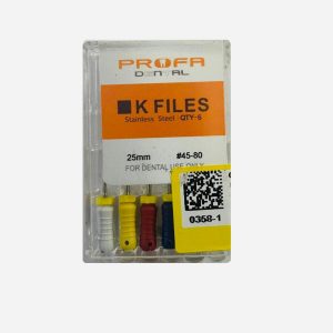 درمانش کا فایل دندانپزشکی پروفا مدل 25 کد 45/80 بسته 6 عددی تجهیزات دندانپزشکی