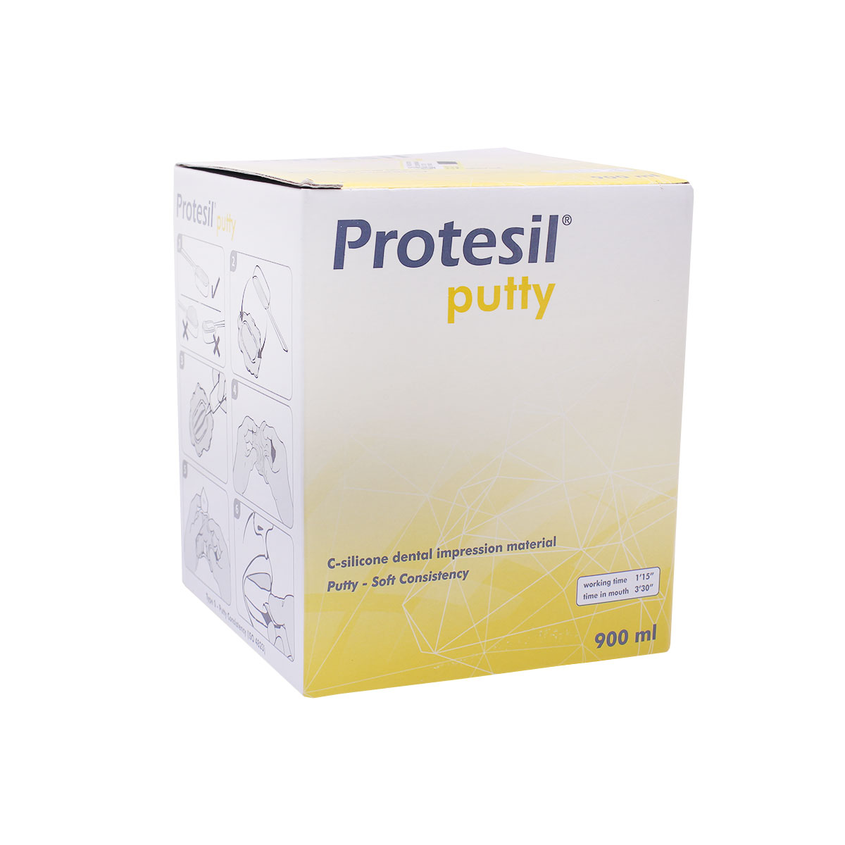 درمانش ست قالب گیری دندانپزشکی پروتسیل مدل سی سیلیکون مجموعه 3 عددی تجهیزات دندانپزشکی