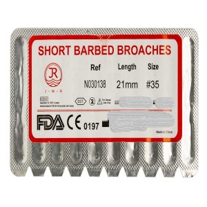 درمانش باربروچ دندانپزشکی جی دبلیو آر مدل Broache-35 بسته 10 عددی تجهیزات دندانپزشکی