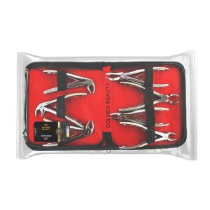 درمانش ست فورسپس اطفال دندانپزشکی گلدن بیوتی مدل x7 بسته 7 عددی تجهیزات دندانپزشکی