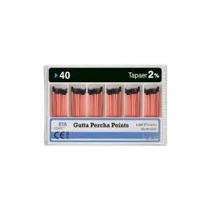 درمانش گوتا دندانپزشکی پرکا اتا مدل 40 کد 02 بسته 120 عددی تجهیزات دندانپزشکی