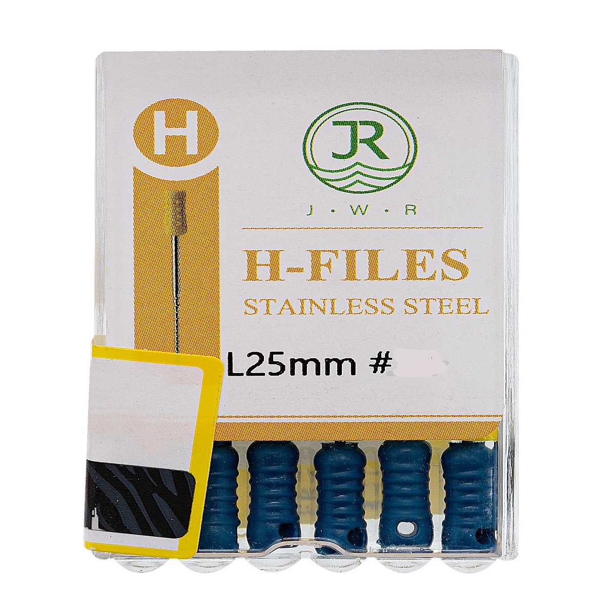 درمانش فایل دستی دندانپزشکی جی دبلیو آر مدل H سایز 35 بسته 6 عددی تجهیزات دندانپزشکی