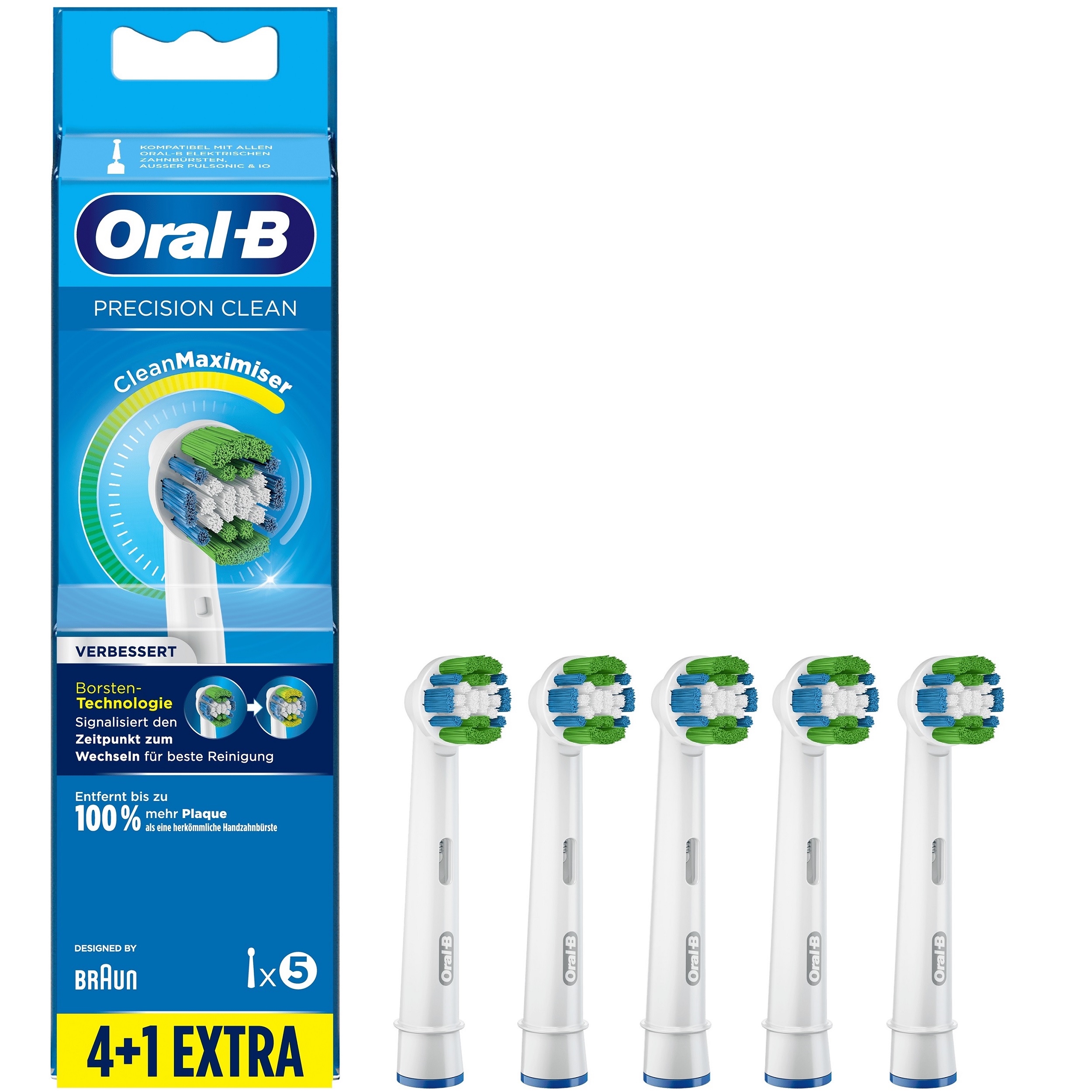 درمانش سری یدک مسواک برقی اورال-بی مدل Precision Clean بسته 5 عددی تجهیزات دندانپزشکی