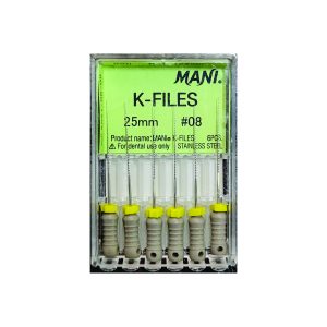 درمانش کا فایل دندانپزشکی مانی کد 8 مدل 5 بسته 6 عددی تجهیزات دندانپزشکی