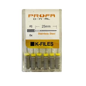 درمانش کا فایل دندانپزشکی پروفا مدل 25 کد 8 بسته 6 عددی تجهیزات دندانپزشکی