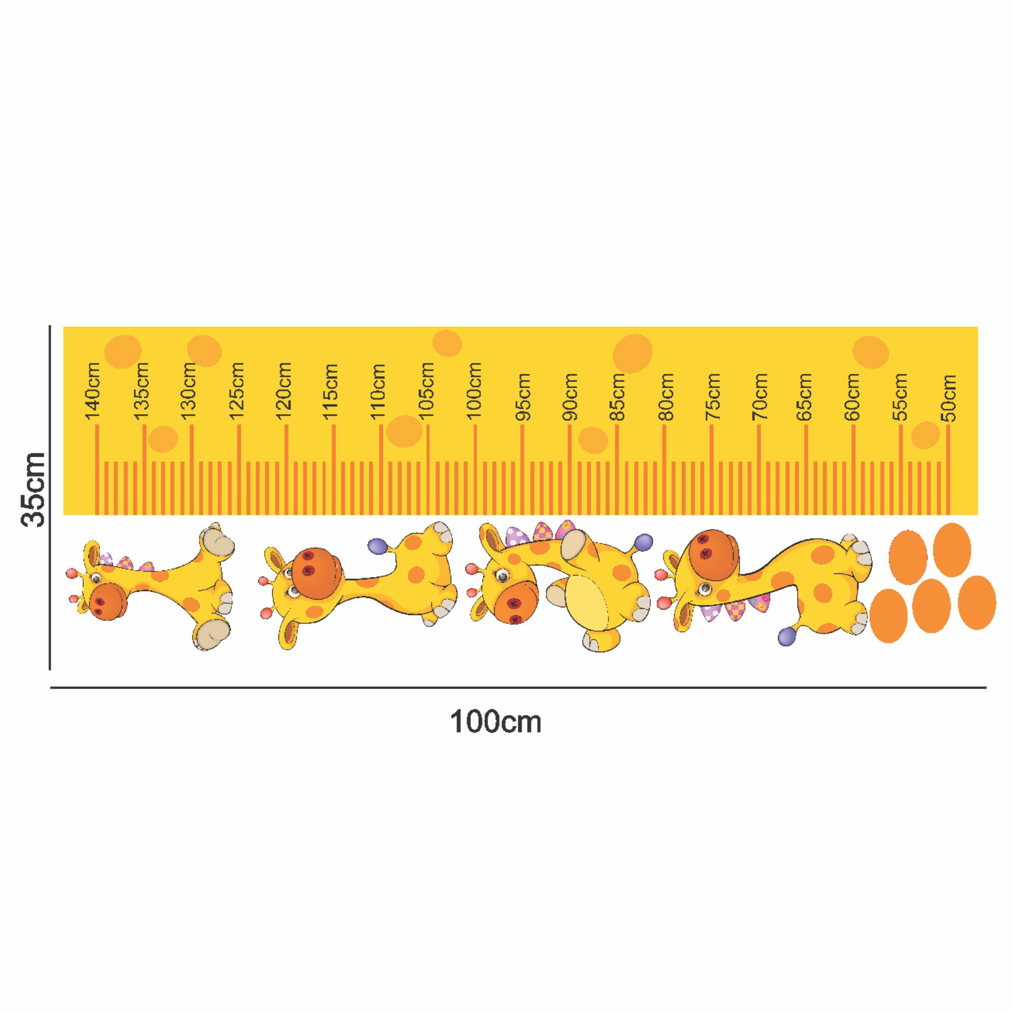 درمانش متر اندازه گیری کودک طرح cute girrafe بهداشت و سلامت کودک