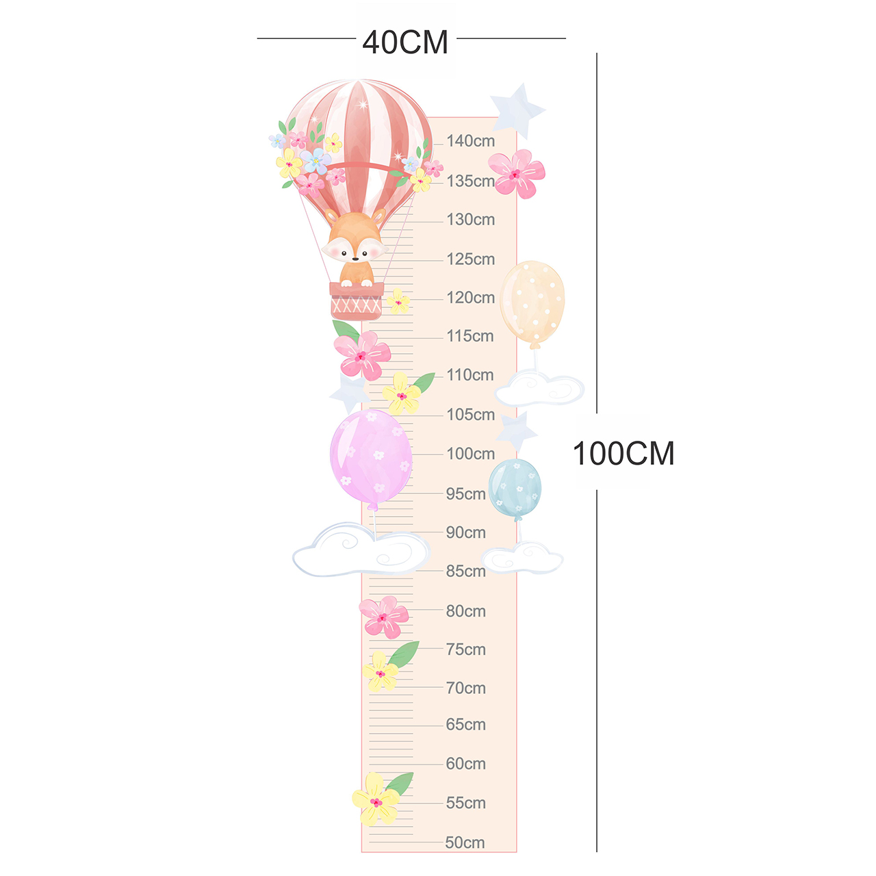 درمانش متر اندازه گیری کودک طرح روباه کوچولو کد 01 بهداشت و سلامت کودک