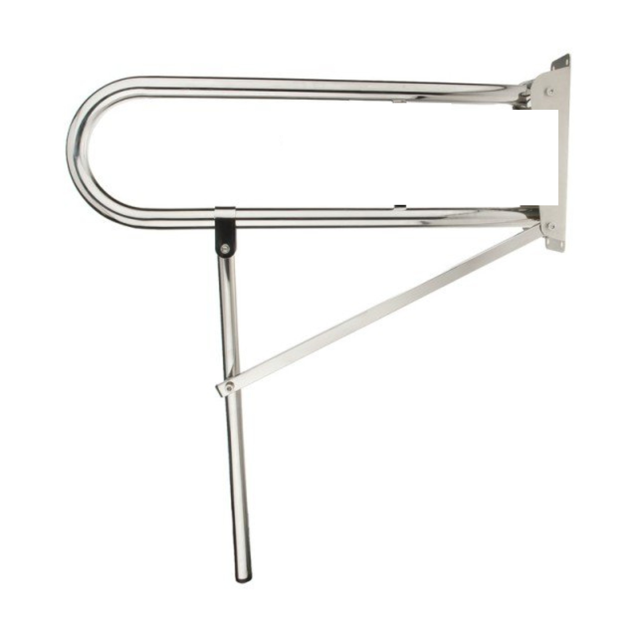 درمانش دستگیره کمکی آرامش سازان مدل تاشو پایه دار کروم توانبخشی