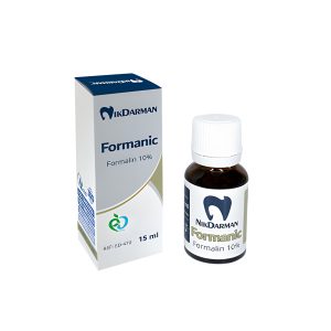 درمانش محلول فرمالین 10% نیک درمان مدل Formanic حجم 15 میلی لیتر تجهیزات دندانپزشکی